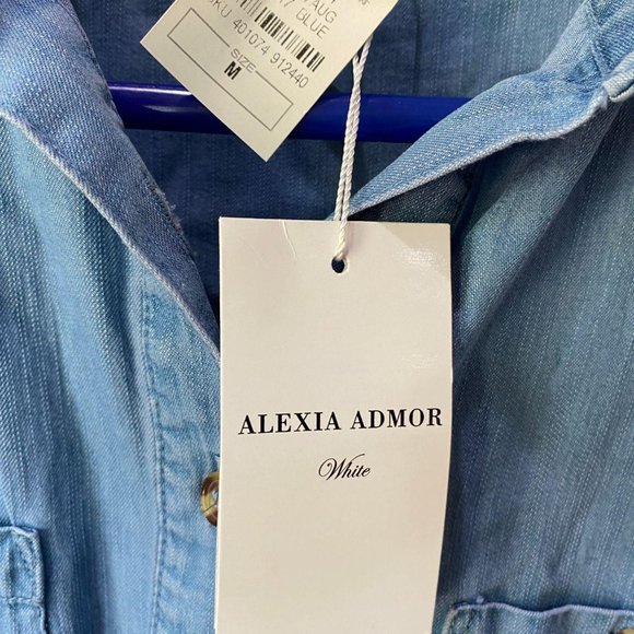 Alexia Admor Belted Chambray Denim Shirt Dress - Picture 8 of 8